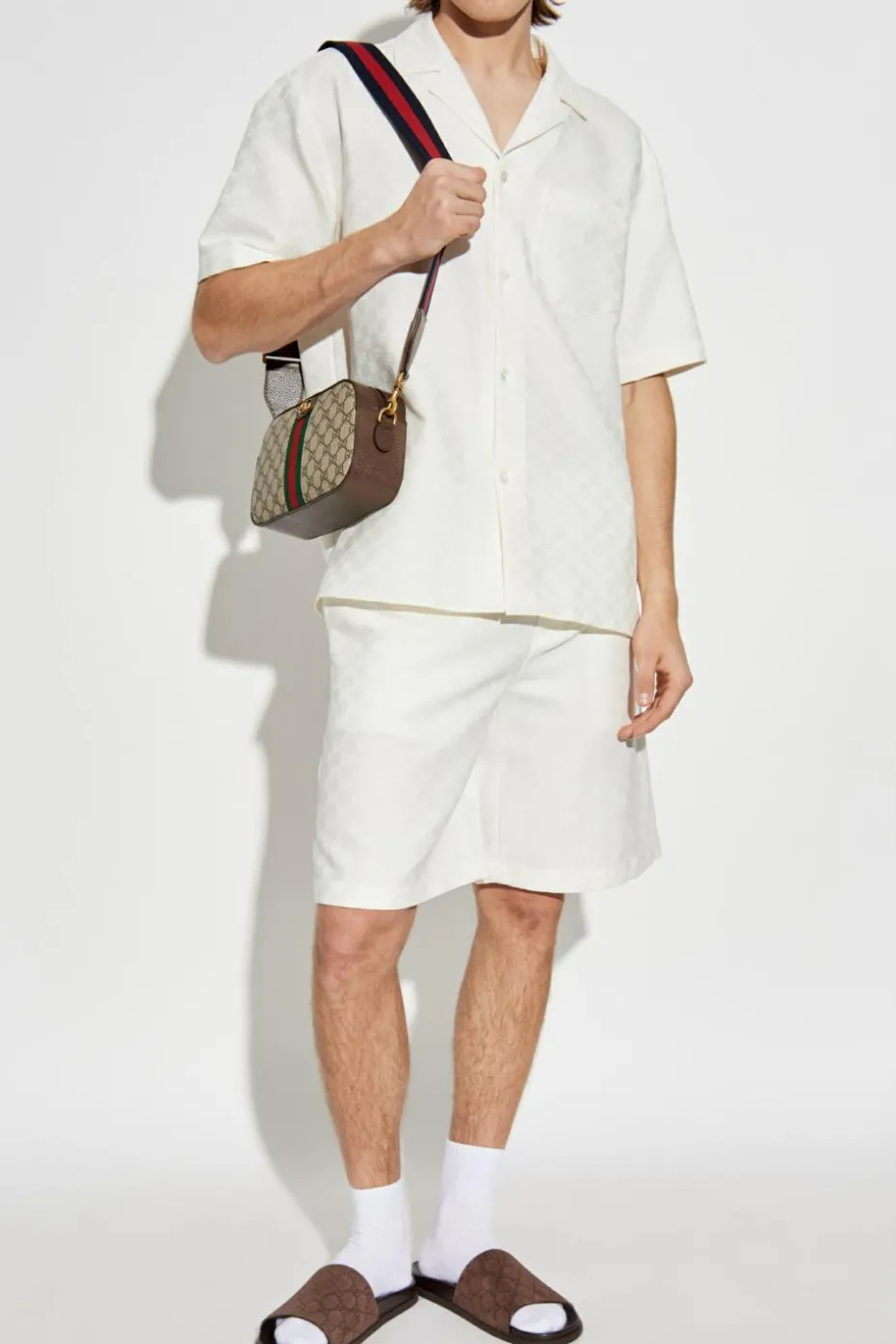 Gucci WHITE Shirt with GG pattern