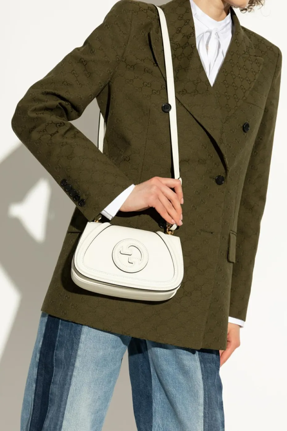 Gucci WHITE Shoulder bag `Blondie Small`