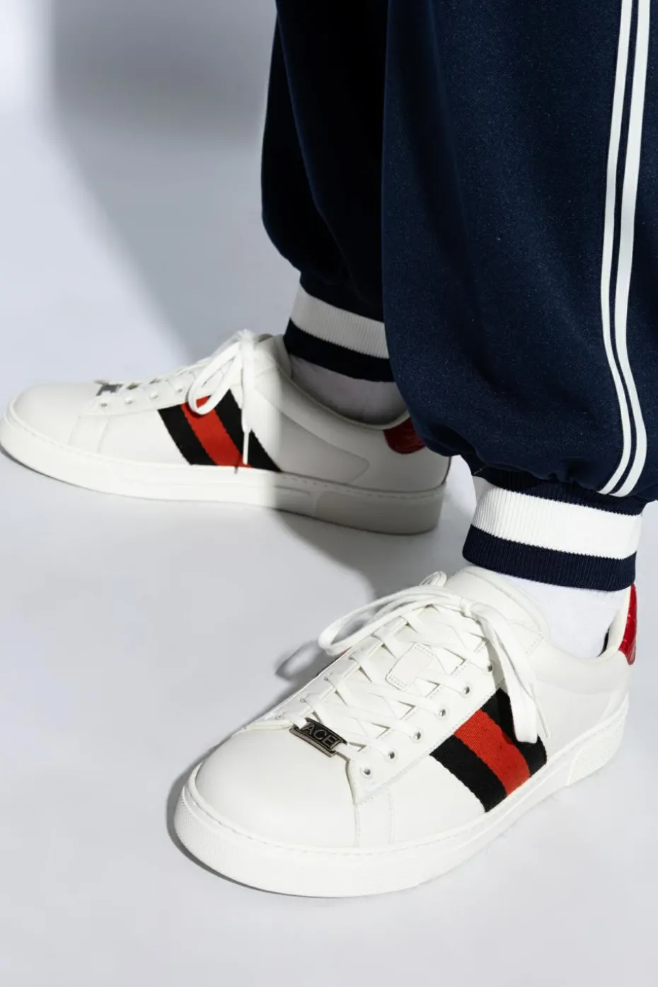 Gucci WHITE Sneakers with `Web` stripe