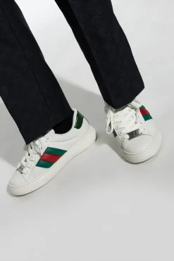Gucci WHITE Sneakers with Web strap