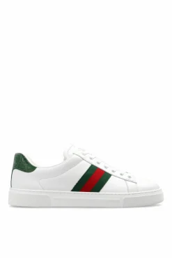 Gucci WHITE Sneakers with āWebā stripe