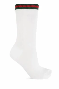 Gucci WHITE Socks with 'Web' motif