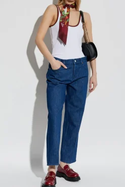 Gucci WHITE Top with signature stripe Web