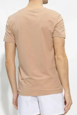 Hanro beige Cotton T-shirt