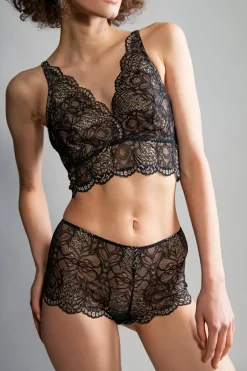 Hanro BLACK ‘Lilova’ lace briefs