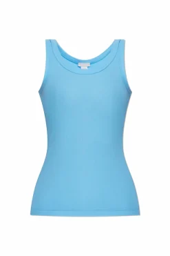 Hanro BLUE Striped sleeveless top