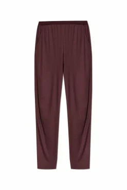 Hanro BURGUNDY Trousers with pockets