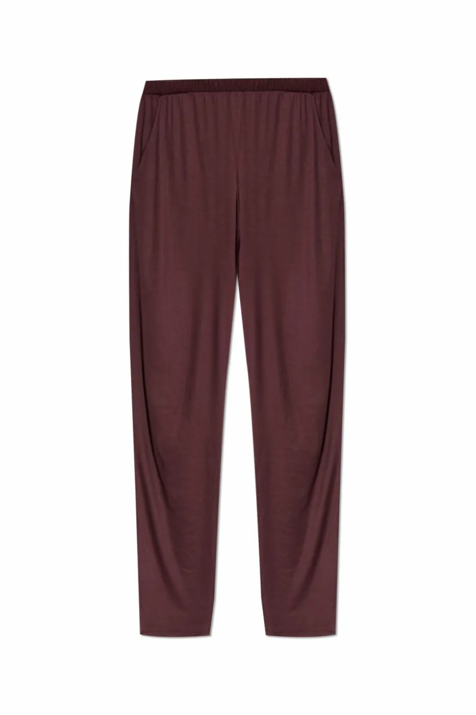 Hanro BURGUNDY Trousers with pockets