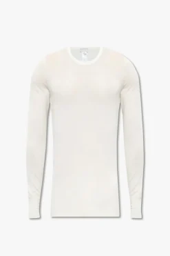 Hanro cream T-shirt with long sleeves