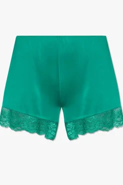 Hanro GREEN ‘Lovis’ satin shorts