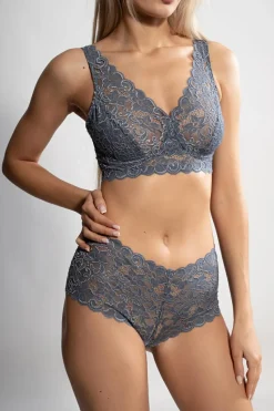 Hanro GREY Lace bra