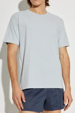 Hanro light blue Crew neck T-shirt