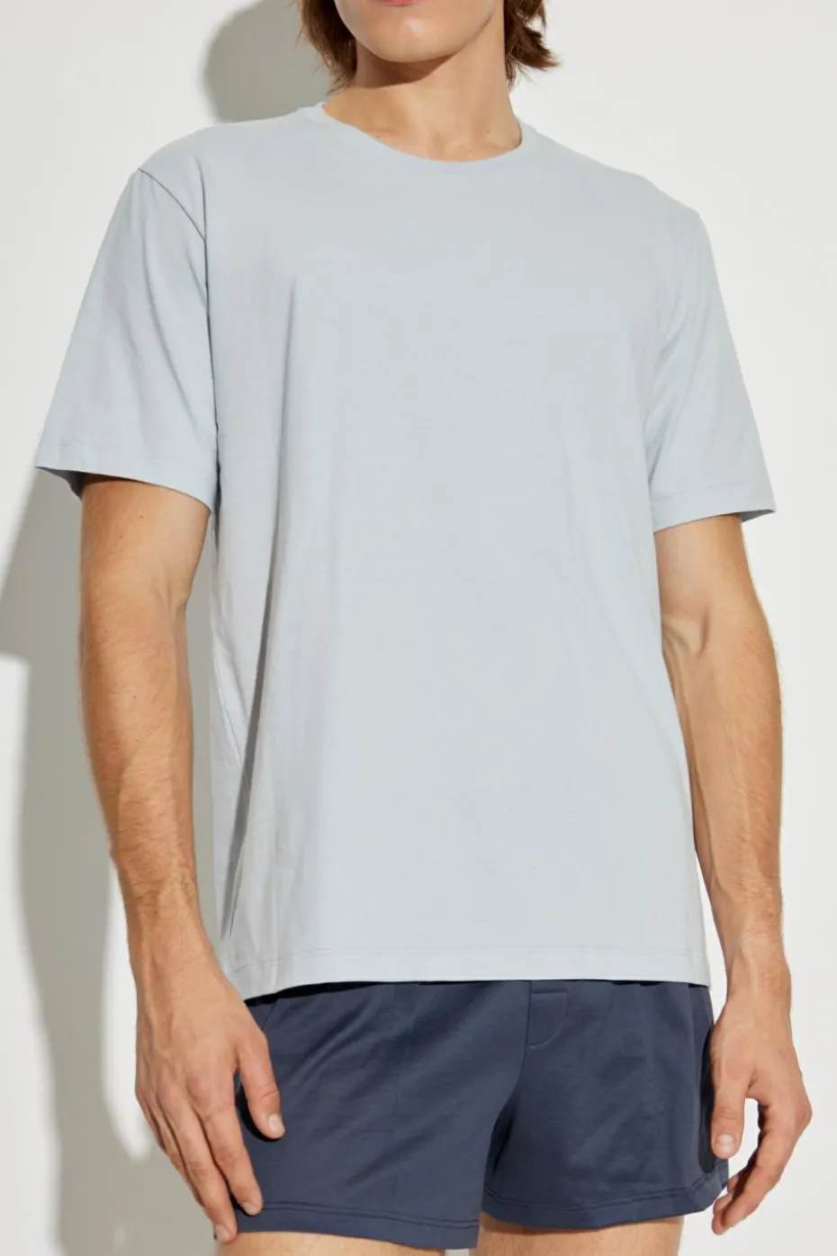 Hanro light blue Crew neck T-shirt