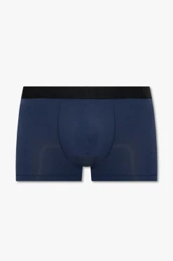 Hanro NAVY BLUE Boxers with logo
