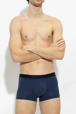 Hanro NAVY BLUE Boxers with logo