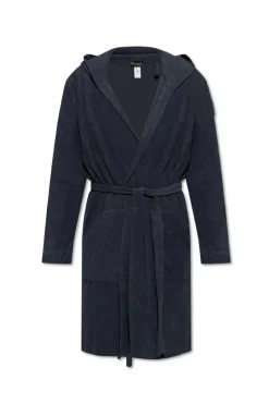 Hanro NAVY BLUE Cotton Bathrobe