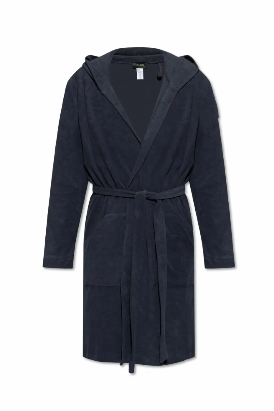 Hanro NAVY BLUE Cotton Bathrobe