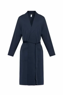 Hanro NAVY BLUE Cotton robe