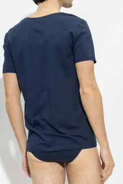 Hanro NAVY BLUE Cotton T-shirt