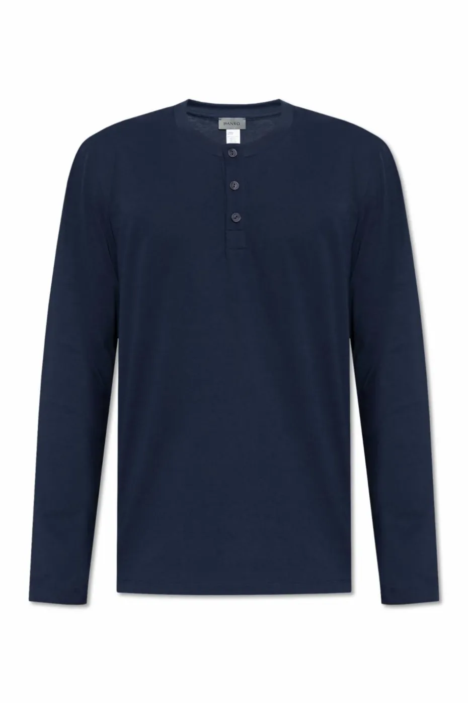 Hanro NAVY BLUE Long Sleeve T-Shirt
