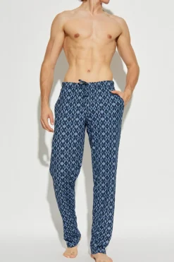 Hanro NAVY BLUE Patterned trousers