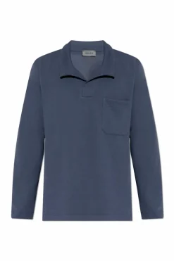 Hanro NAVY BLUE T-shirt with collar