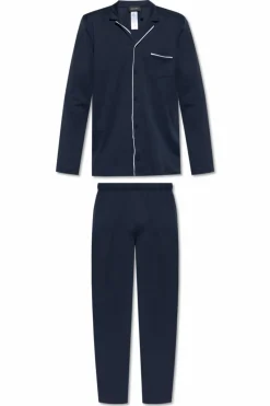 Hanro NAVY BLUE Two-piece pajamas
