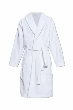 Hanro WHITE Cotton bathrobe with belt