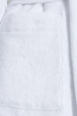 Hanro WHITE Cotton bathrobe with belt
