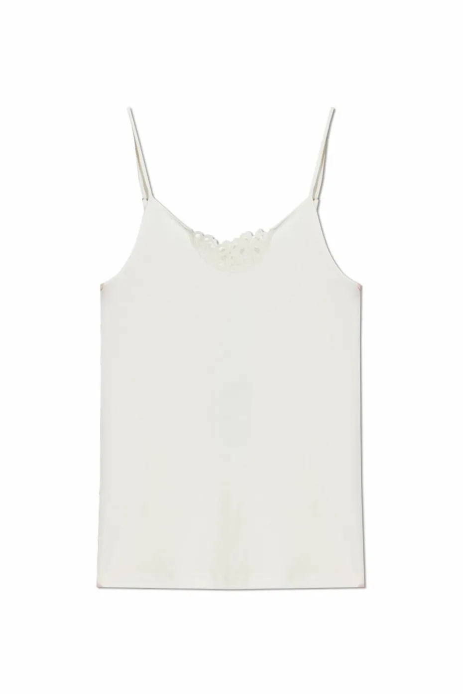 Hanro WHITE Spaghetti strap top