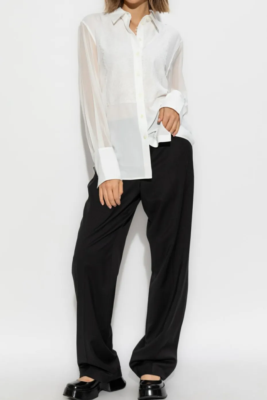 Helmut Lang BLACK Pants with elastic waistband