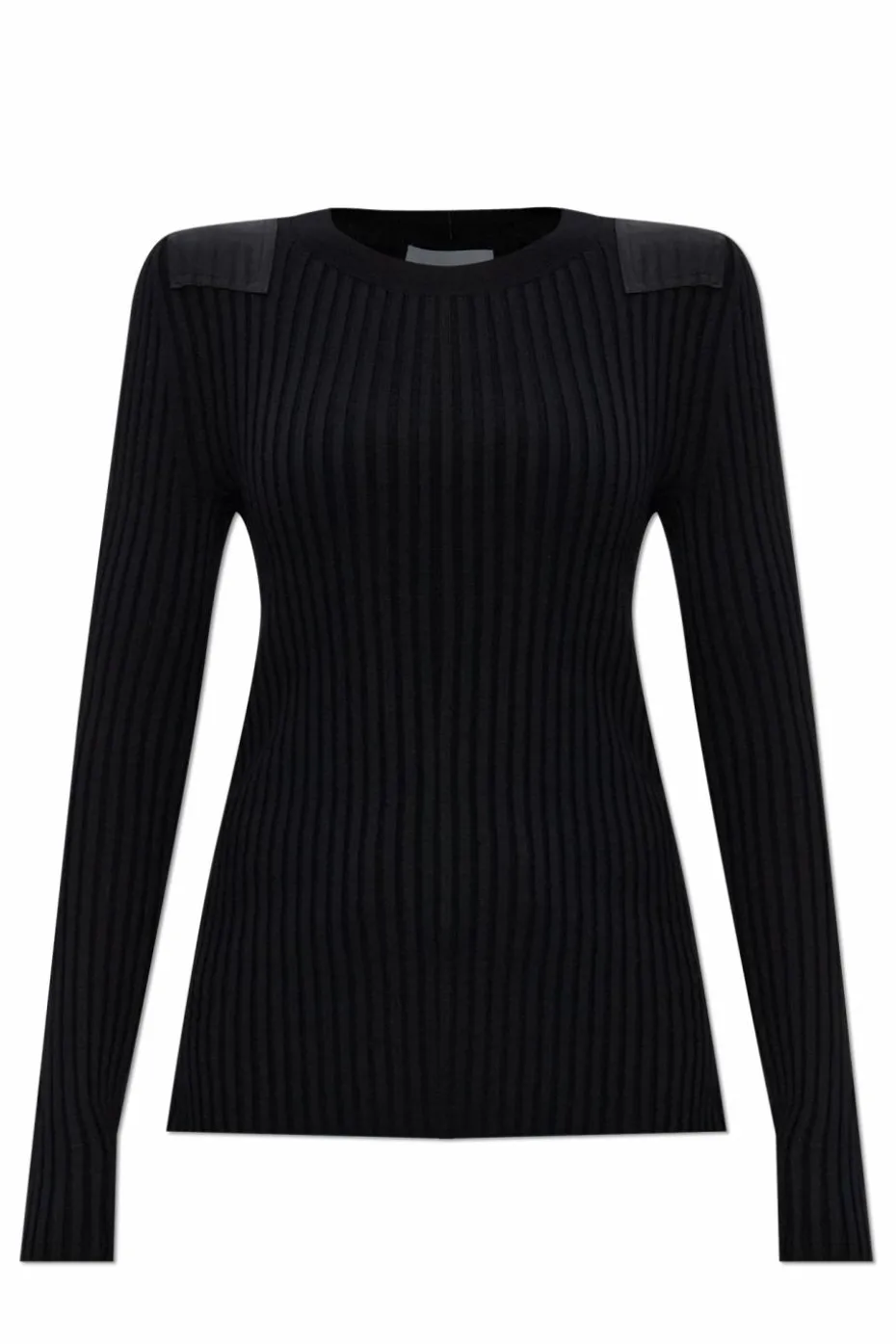 Helmut Lang BLACK Ribbed long-sleeve top