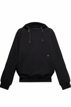 Helmut Lang BLACK Sweatshirt with detachable hood