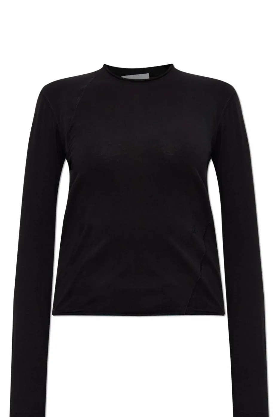Helmut Lang BLACK Top with embroidered logo