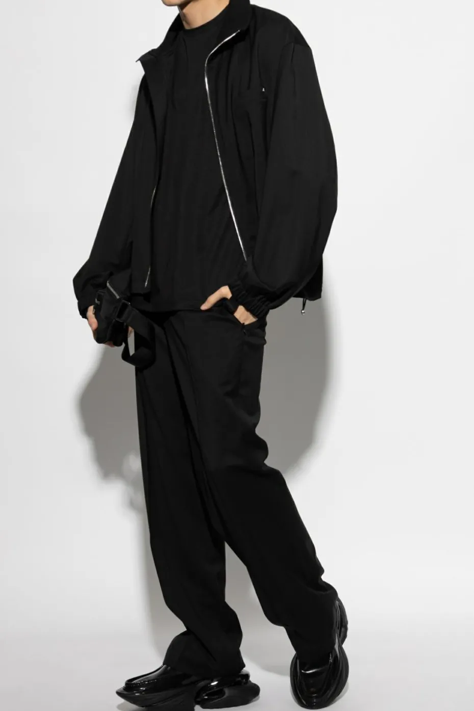 Helmut Lang BLACK Wool jacket with pockets