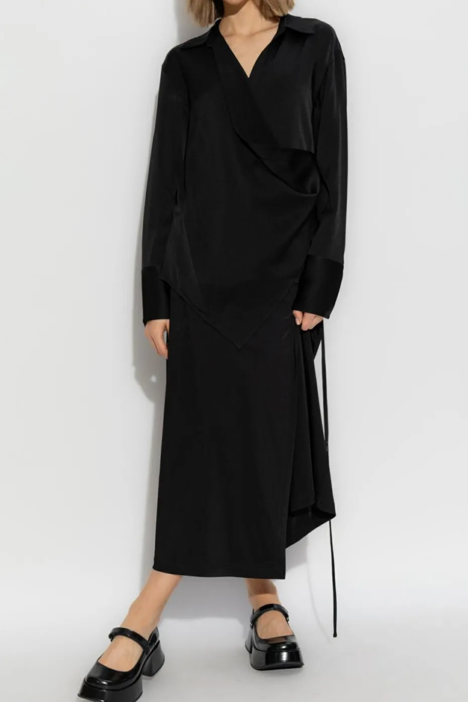 Helmut Lang BLACK Wrap shirt