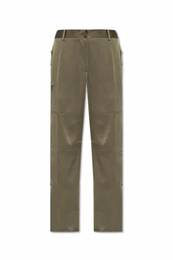 Helmut Lang GREEN Pants with numerous pockets