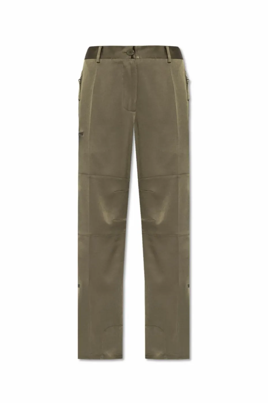 Helmut Lang GREEN Pants with numerous pockets