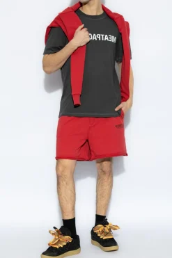 Helmut Lang GREY T-shirt with print