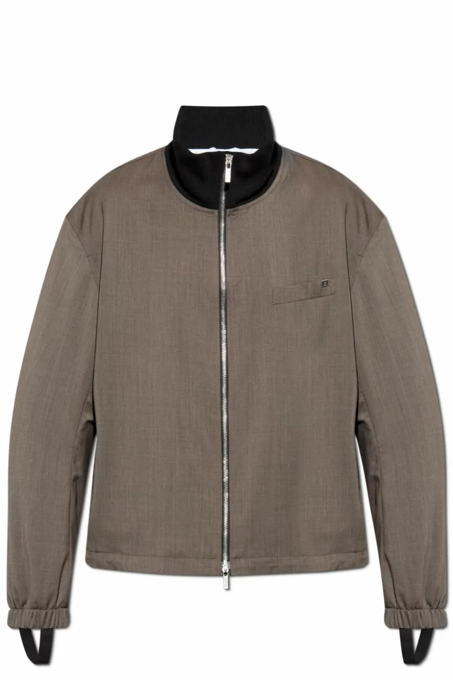 Helmut Lang GREY Wool jacket with pockets