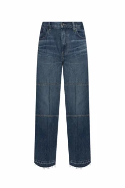 Helmut Lang NAVY BLUE Jeans with vintage effect