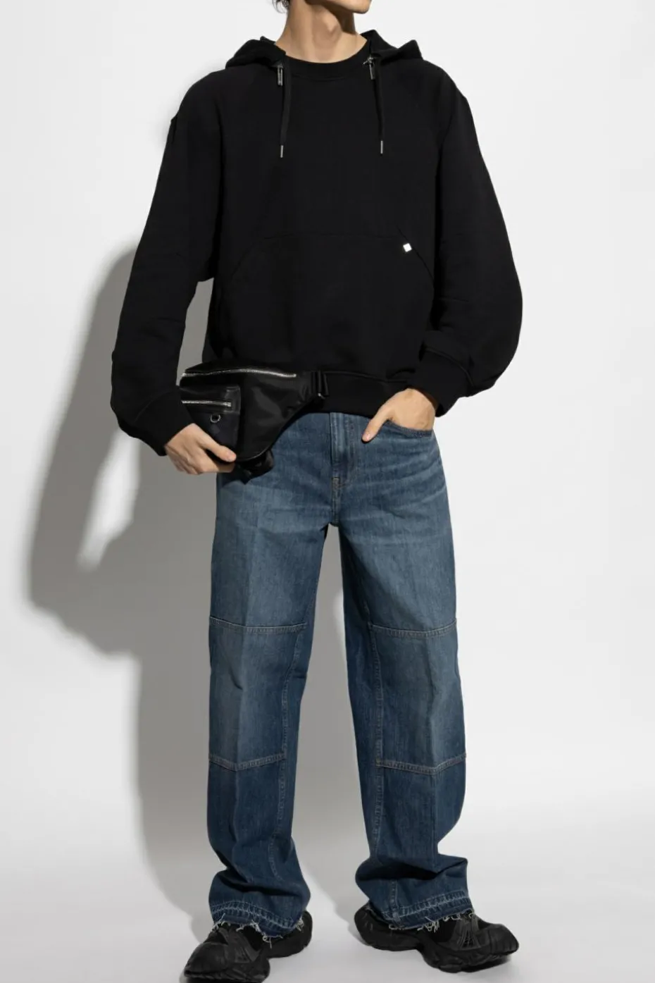 Helmut Lang NAVY BLUE Jeans with vintage effect