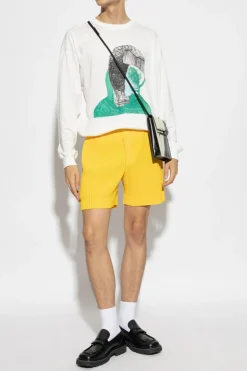 Homme Plissé Issey Miyake WHITE Long Sleeve T-shirt