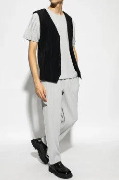 Homme Plissé Issey Miyake GREY Pleated T-shirt