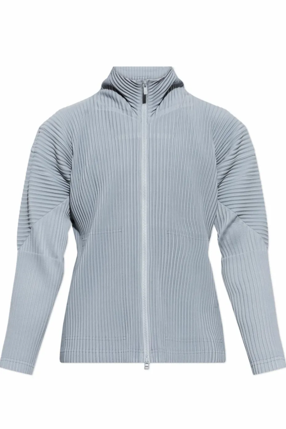 Homme Plissé Issey Miyake light blue Pleated Cardigan