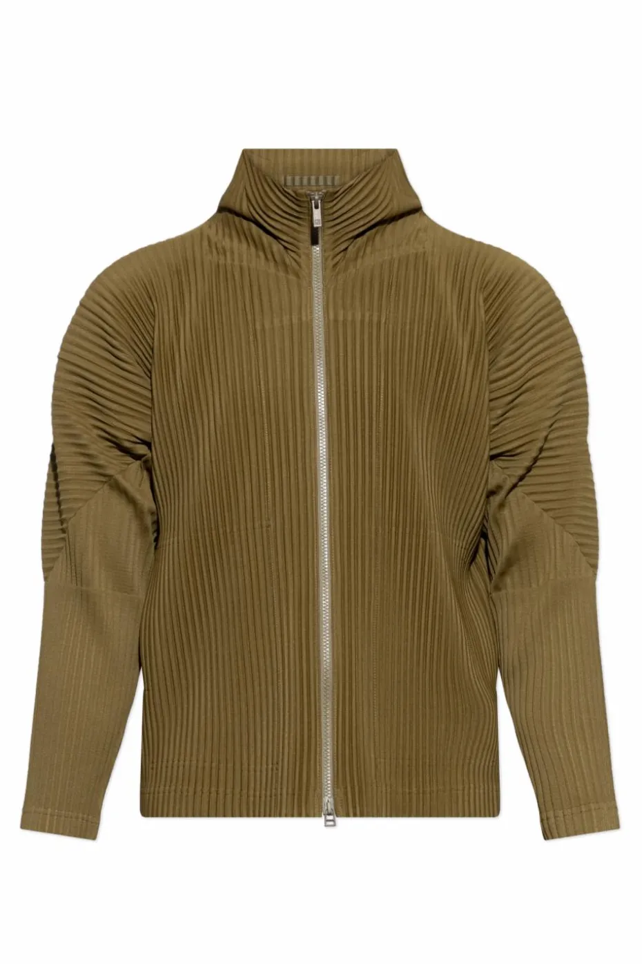 Homme Plissé Issey Miyake GREEN Pleated Cardigan