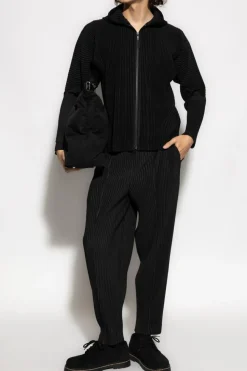 Homme Plissé Issey Miyake BLACK Pleated sweatshirt