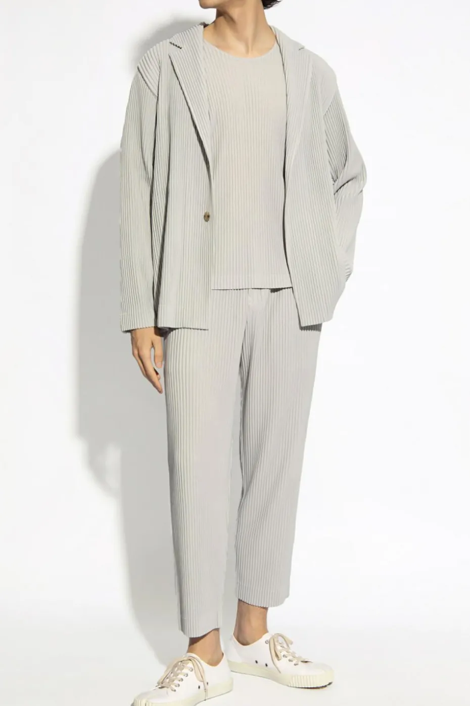 Homme Plissé Issey Miyake GREY Pleated Blazer