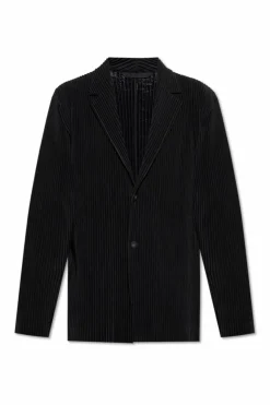 Homme Plissé Issey Miyake BLACK Pleated coat