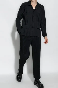 Homme Plissé Issey Miyake BLACK Two-layer shirt